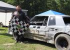  Aaron Bitker next to his #55 Wissota Pure Stock

