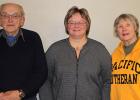 Gonvick Council members take oath of office with Re-elected Mayor Lauris Krogstad, newly elected Sue Sims and re-elected council person Corrine Richards.
