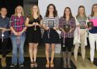 Clearbrook-Gonvick basketball team received awards at the Athletic Banquet that was held on March 22. From left to right: Cassie Faldet, Carlie Bergerson, Alison Johnson, Liz Bodensteiner, Rachel Spray, Brynn Hetland and Madison Stenzel.