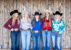 R-L:  Lydia Martin, Evelyn Warmbold, Kaitlyn Crane, Arelli McCollum, and Corryn Lundberg