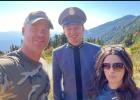 Drew Nelson with his parents