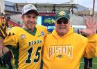 Pictured with Daniel is his uncle Godfrey Friedt, who attended the championship game in Frisco. Godfrey was cheering for the Bison as a proud uncle, a proud fan and a proud NDSU alumnus!