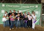 Clearwater County 4-H youth in the Goat Project:  R-L Back Row: Kamdyn Lewis, Zach Marsh, Beau Berg, Aaliyah Anderson, Kaylynn Waldvogel, Macie Farr, Lydia Waldvogel, Dillion Kalista.  Front Row: Madilyn Lewis, RaeLynn Lewis, Olivia Waldvogel, Matsen Hoie, Marshall Farr, Andrew Waldvogel, Josiah Webster and Lezleigh Webster.  Not pictured Logan Waldvogel